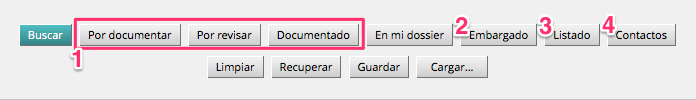 Botones extra de la consulta avanzada